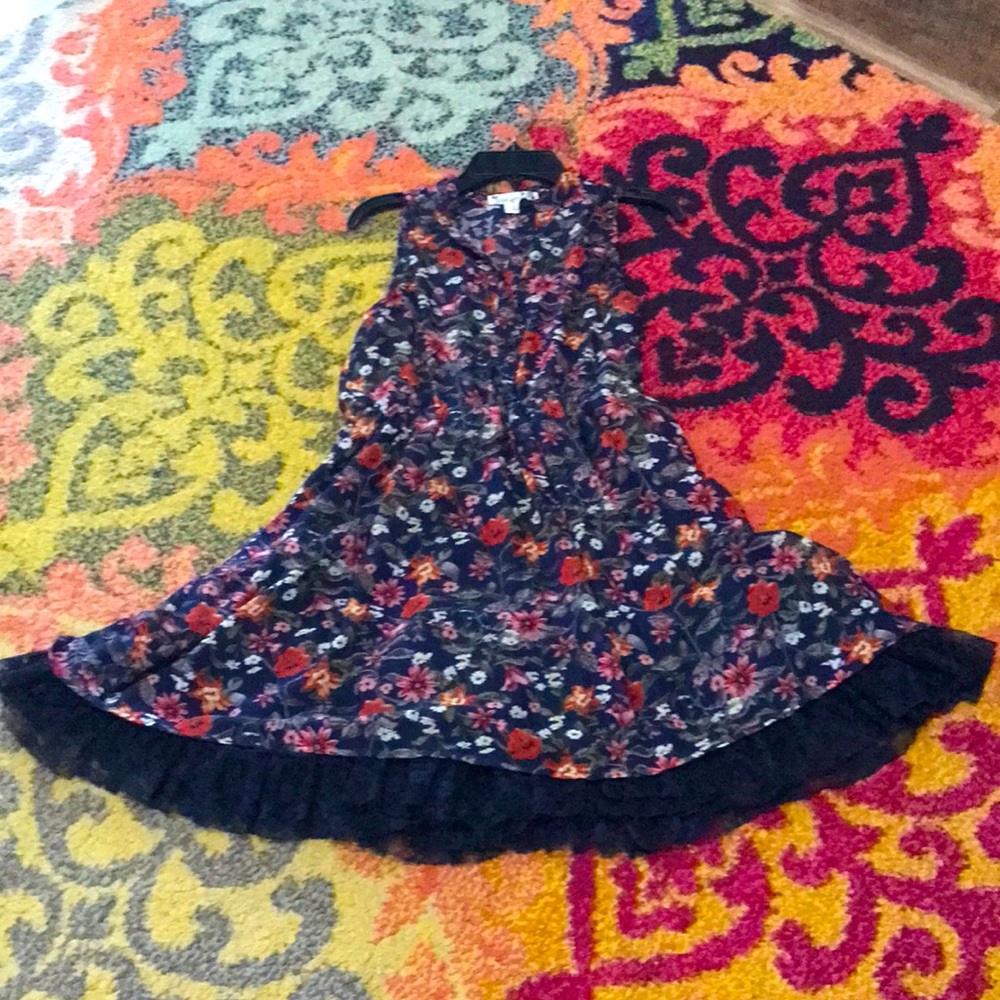 Girls Knitworks Dress with ruffle details sz 14